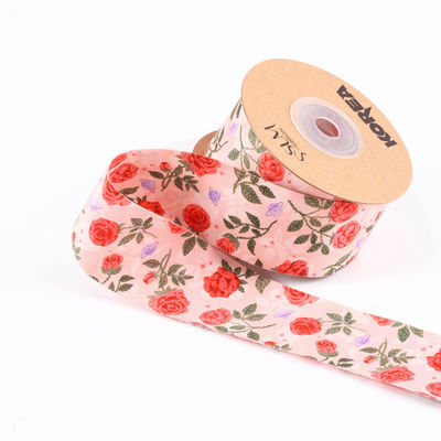 2.5cm-4cm Polyester lint Dubbel gezicht Weave Edge Packing Ribbon