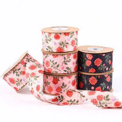 2.5cm-4cm Polyester lint Dubbel gezicht Weave Edge Packing Ribbon