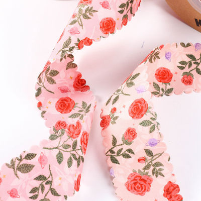 2.5cm-4cm Polyester lint Dubbel gezicht Weave Edge Packing Ribbon