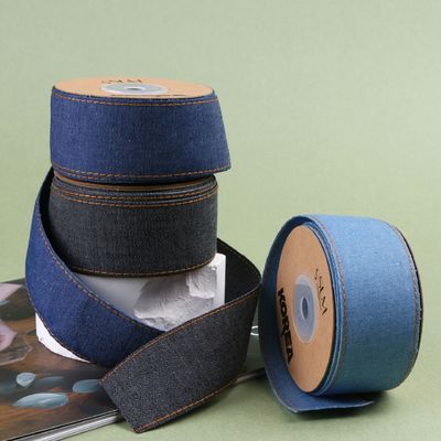 OEM ODM Blauwe denim jeans lint 12mm-38mm lint voor jeans