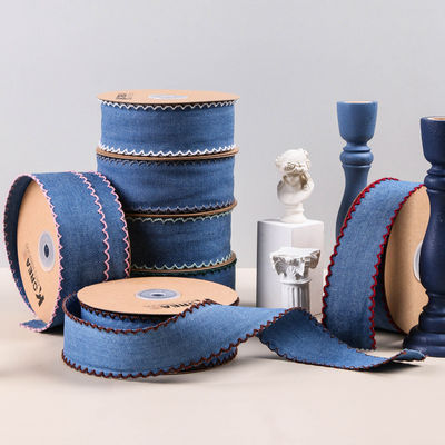 Kledingstuk Decoratie Jeans Ribbon 38mm Double Face Weave Edge
