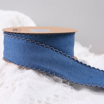 Kledingstuk Decoratie Jeans Ribbon 38mm Double Face Weave Edge