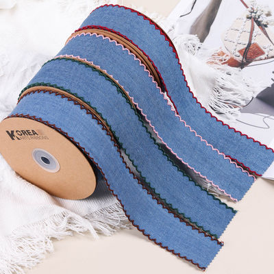 Kledingstuk Decoratie Jeans Ribbon 38mm Double Face Weave Edge