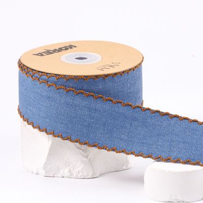 Kledingstuk Decoratie Jeans Ribbon 38mm Double Face Weave Edge
