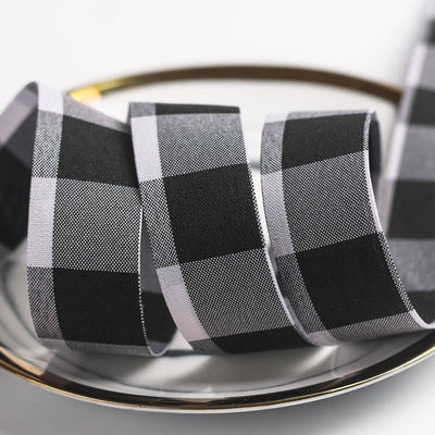 Zwart en wit getinte kabelband 7 mm-40 mm polyester lintrol