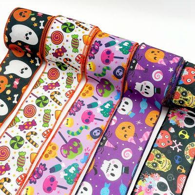 Schattig tekenfilm Halloween Draadband 63mm Festival Halloween Grosgrain Ribbon