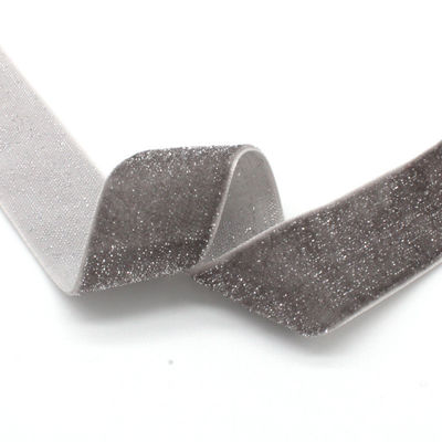 Glitter Silver Gold Velvet Ribbon 10mm-38mm Luxe Velvet Ribbon