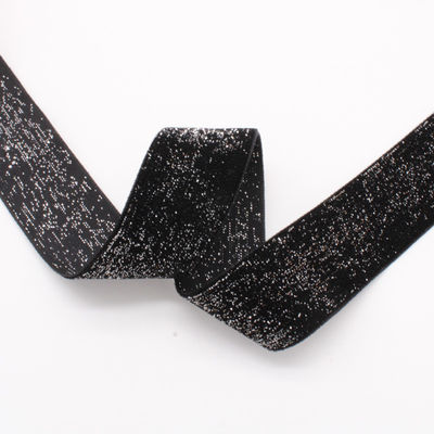 Glitter Silver Gold Velvet Ribbon 10mm-38mm Luxe Velvet Ribbon