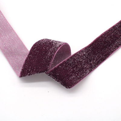 Glitter Silver Gold Velvet Ribbon 10mm-38mm Luxe Velvet Ribbon
