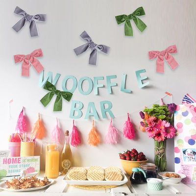 2.5cm fluwelen lint boog bruiloftsfeest donkergroen fluwelen lint