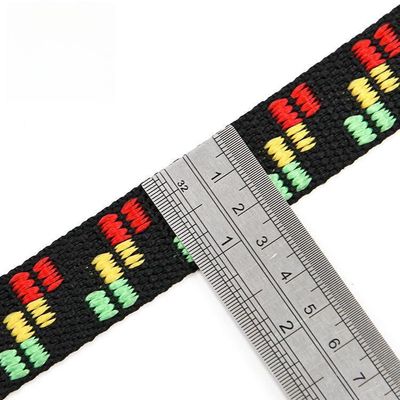 500 lbs 25 mm polypropyleen webbing voor honden kragen zwart webbing