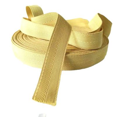 Geel brandvertragend weefsel 2,5 cm Kevlar weefsel door de Yard