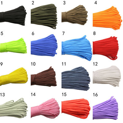 Kleurrijk oranje nylon touw ISO9001 Dubbel gevlochten polyester touw