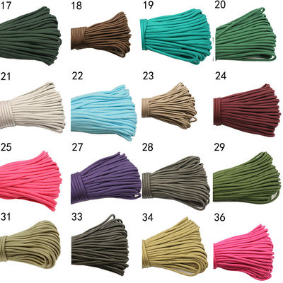 Kleurrijk oranje nylon touw ISO9001 Dubbel gevlochten polyester touw