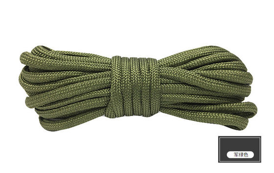 Kleurrijk oranje nylon touw ISO9001 Dubbel gevlochten polyester touw