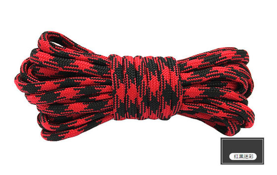 Kleurrijk oranje nylon touw ISO9001 Dubbel gevlochten polyester touw