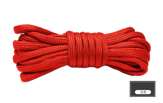 Kleurrijk oranje nylon touw ISO9001 Dubbel gevlochten polyester touw