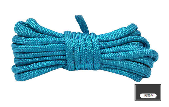 Kleurrijk oranje nylon touw ISO9001 Dubbel gevlochten polyester touw