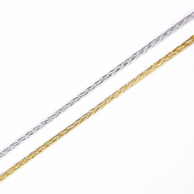 DIY Craft 2 gebreide touw 5mm Zwart Dubbel gebreide Nylon touw