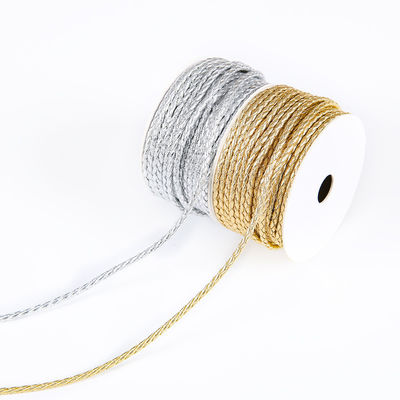 DIY Craft 2 gebreide touw 5mm Zwart Dubbel gebreide Nylon touw