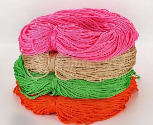Roze DIY 3 mm polypropyleen touw Paarse dubbel gevlochten polypropyleen touw