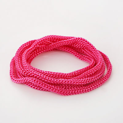 Roze DIY 3 mm polypropyleen touw Paarse dubbel gevlochten polypropyleen touw