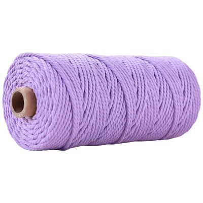 Groen 3-streng Twisted Nylon touw 3 mm Macrame Geflechte katoenen touw