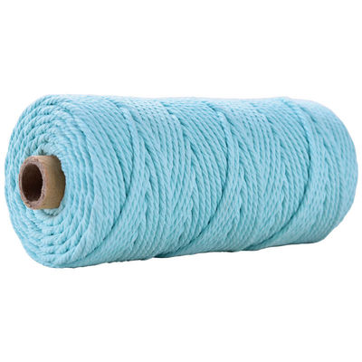 Groen 3-streng Twisted Nylon touw 3 mm Macrame Geflechte katoenen touw