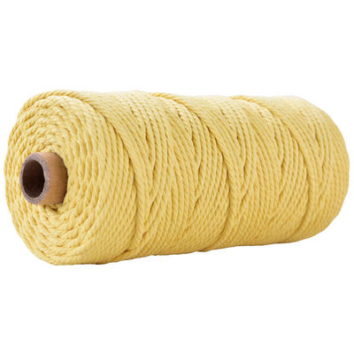 Groen 3-streng Twisted Nylon touw 3 mm Macrame Geflechte katoenen touw