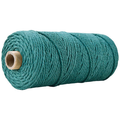 Groen 3-streng Twisted Nylon touw 3 mm Macrame Geflechte katoenen touw