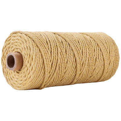 Groen 3-streng Twisted Nylon touw 3 mm Macrame Geflechte katoenen touw