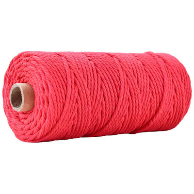 Groen 3-streng Twisted Nylon touw 3 mm Macrame Geflechte katoenen touw