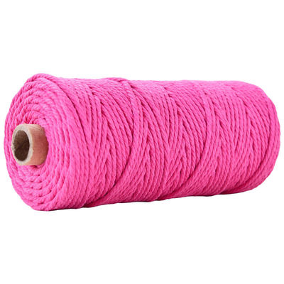 Groen 3-streng Twisted Nylon touw 3 mm Macrame Geflechte katoenen touw