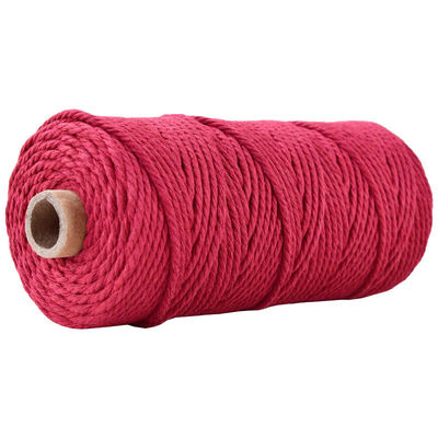 Groen 3-streng Twisted Nylon touw 3 mm Macrame Geflechte katoenen touw