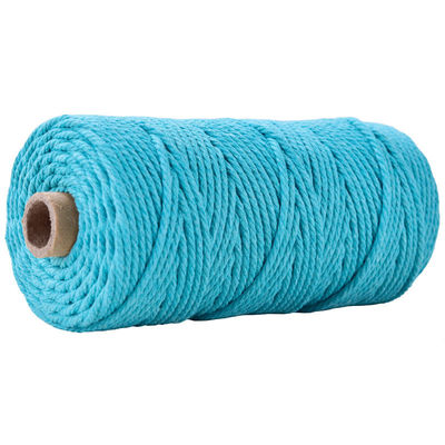 Groen 3-streng Twisted Nylon touw 3 mm Macrame Geflechte katoenen touw