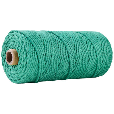 Groen 3-streng Twisted Nylon touw 3 mm Macrame Geflechte katoenen touw