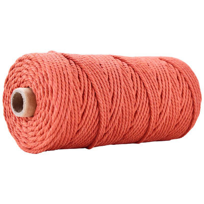 Groen 3-streng Twisted Nylon touw 3 mm Macrame Geflechte katoenen touw