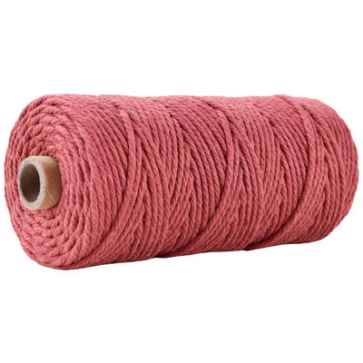 Groen 3-streng Twisted Nylon touw 3 mm Macrame Geflechte katoenen touw