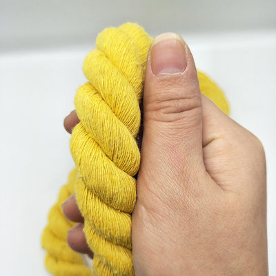 Roze 20 mm gedraaid katoen touw ISO14001 3 Strand Macrame Cord