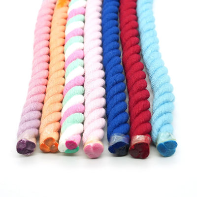 13mm Drie-streng katoenen touw Twisted Mixed Color Dog Leash Klimtouw