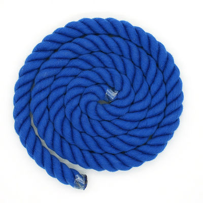13mm Drie-streng katoenen touw Twisted Mixed Color Dog Leash Klimtouw