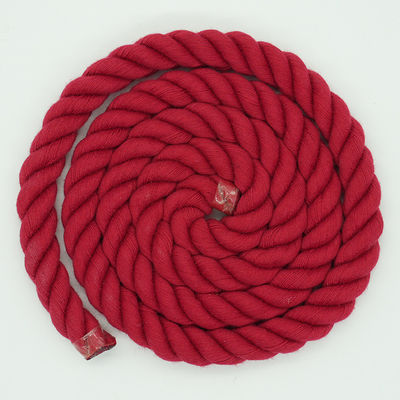13mm Drie-streng katoenen touw Twisted Mixed Color Dog Leash Klimtouw
