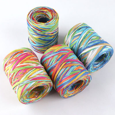 Handwerk papier touw Diy Raffia 100m kerst gebreide papier touw