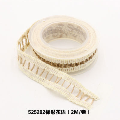 Kledingstuk Decoratie Jute touw lint Gift Packing Draadloos Burlap lint
