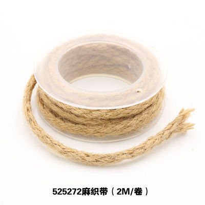 Kledingstuk Decoratie Jute touw lint Gift Packing Draadloos Burlap lint