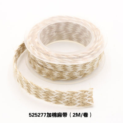Kledingstuk Decoratie Jute touw lint Gift Packing Draadloos Burlap lint