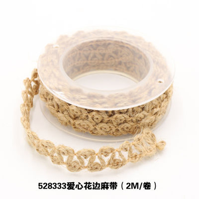 Kledingstuk Decoratie Jute touw lint Gift Packing Draadloos Burlap lint