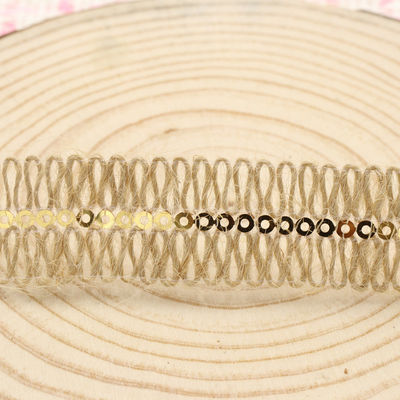 Kledingstuk Decoratie Jute touw lint Gift Packing Draadloos Burlap lint