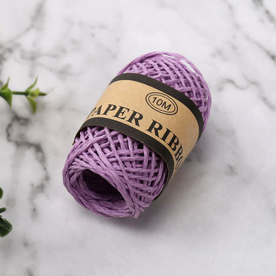 Gekleurde 2 mm papieren touw 10m Eco Friendly DIY Craft Paper Rope