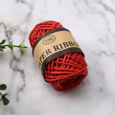 Gekleurde 2 mm papieren touw 10m Eco Friendly DIY Craft Paper Rope